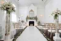 How to decorate a white room for wedding