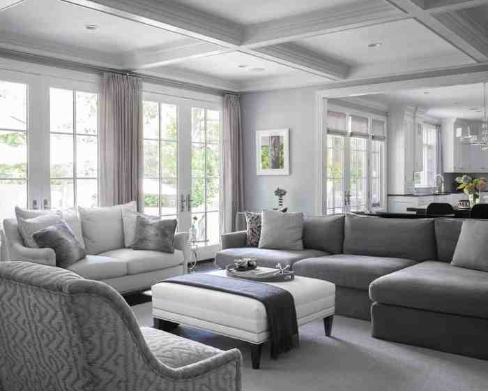 How to decorate a grey living room