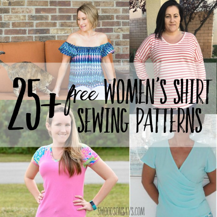 Women's dress shirt sewing pattern