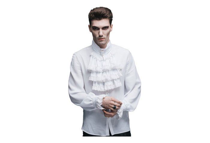 Ruffle dress shirt mens