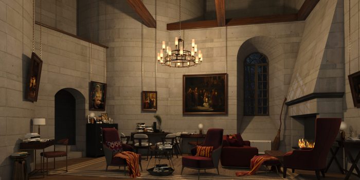 How to decorate like the gryffindor common room