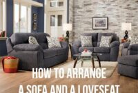 How to decorate a living room with loveseat