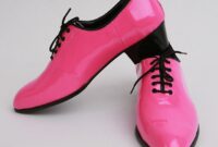 White and pink mens dress shoes