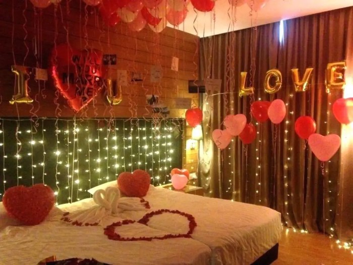 How to decorate room for romantic night