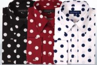 Polka dot dress shirt mens