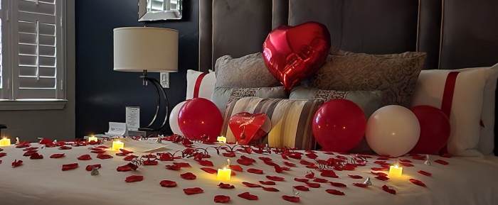 How to decorate room for romantic night